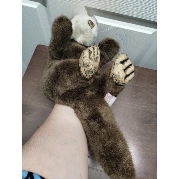 Vintage Dakin Ollie Sea Otter Brown Full Body Hand Puppet Plush 1995 *READ* - Picture 2 of 10